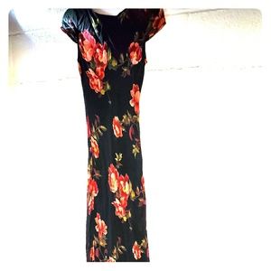 Dress Barn Maxi M Floral Dress